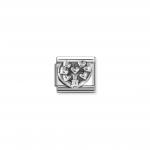 Composable CL  symbols stainless steel   925 sterling silver  and Cubic zirconia (20_Heart Tree of life)