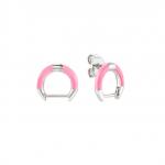 SEIMIA earring ed, CANDY in 925 sterling silver and enamel (SINGLE) (006_PINK)