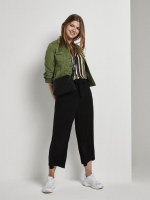easy sleevel, black multicolor stripe, L
