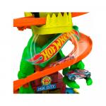 Автомобильный трек Hot Wheels City  T-Rex vs Fire Station