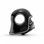 Шарм «Star Wars Darth Vader» из темного оксидированного серебра с черной эмалью