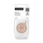 Ленточный держатель для пустышки Suavinex Birdies розовый