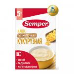 Каша Semper сухая безмолочная кукурузная 5м+ 180 гр