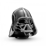 Шарм «Star Wars Darth Vader» из темного оксидированного серебра с черной эмалью