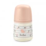 Бутылочка пластиковая Suavinex Birdies розовая 0м+ 150мл
