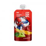 Пюре LEON BABY Spider man Фруктовый салатик из банана груш и яблок 6м+ 115гр