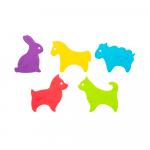 Антискользящие мини-коврики для ванны ANIMALS Roxy Kids 5 шт