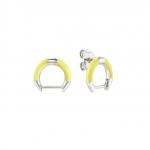 SEIMIA earring ed, CANDY in 925 sterling silver and enamel (SINGLE) (010_YELLOW)