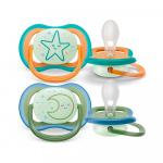 Пустышка Philips Avent Air Night 18м+