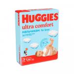 Подгузники Huggies Ultra Comfort  для мальчиков размер 3 5-9 кг 94 шт