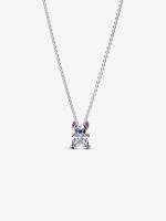 Disney Stitch pendant necklace with clear cubic zirconia, purple, blue and black enamel