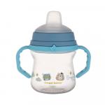 Поильник с силиконовым носиком  Canpol Babies First Cup Bonjour Paris голубой 150 мл