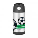 Термос вакуумный фтубольный мяч сталь 355 мл