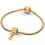 Шарм Star Wars C3PO PANDORA Shine с черной эмалью