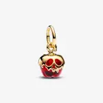 Подвеска Disney Villains Evil Queen Apple с позолотой 14 карат, красное муранское стекло