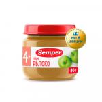Пюре Semper яблоко 4м+ 80 гр