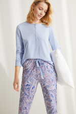 WOMEN KNITTED PYJAMA BLOUSE