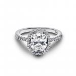 Sterling silver ring with clear cubic zirconia