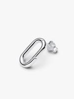 Sterling silver openable link stud earring