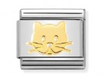Composable Classic SYMBOLS and steel and 18k gold (Cat Snout)