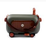 Чемодан-каталка TRAVY dark green HAPPY BABY