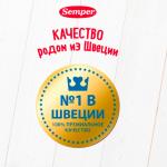 Пюре Semper со злаками яблочно-персиковое с кашей 6м+ 120 гр