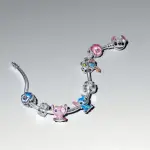 Disney Stitch sterling silver charm with purple, blue and black enamel