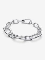 Sterling silver link bracelet with 3 large openable links