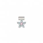 SEIMIA ed, FLORA in 925 sterling silver and cz (FLOWERS) (005_LIGHT BLUE)