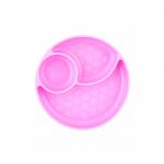 Тарелка секционная Chicco розовая 12м+