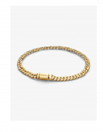 Cuban chain 14k gold-plated bracelet
