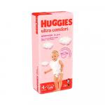 Подгузники Huggies Ultra Comfort для девочек размер 4 10-16 кг 68 шт