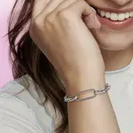Длинное звено из стерлингового серебра