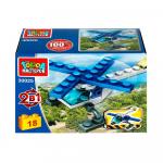 Конструктор полицейский вертолет 2в1 Город мастеров