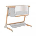 Приставная электронная кроватка Carrello Prima Cloud Grey