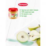 Пюре Semper груша 4м+ 80 гр