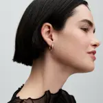 Серьги-кольца из стерлингового серебра
