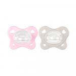 Пустышка Chicco PhysioForma Dual Soft силиконовая розовая 2-6м 2 шт