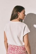 MMC DRAPED TEE FR