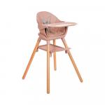 Стульчик для кормления 6в1 KikkaBoo Woody Pink