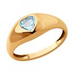 Кольцо из золота с топазом