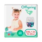 Offspring трусики-подгузники, XXL 15-23 кг. 24 шт. расцветка Рыбки