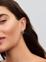 Sterling silver openable link stud earring