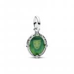 Disney Snow White mirror sterling silver dangle with clear cubic zirconia and color changing enamel