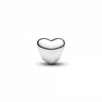 Heart sterling silver mini charm