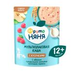 ФрутоНяня Каша молочная 200 г, 12 м+, Мультизлаковая Яблоко-хлопья-малина