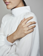 Кольцо Цветочная корона из сплава, покрытого розовым золотом 14К