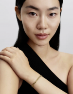 Cuban chain 14k gold-plated bracelet