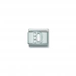 Composable Classic ALPHABETH stainless steel  Cub  zirc and 925 sterling silver (04_D)
