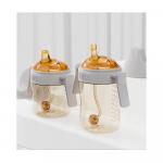 Поильник детский с ручками HEORSHE серый 6м+ 210мл